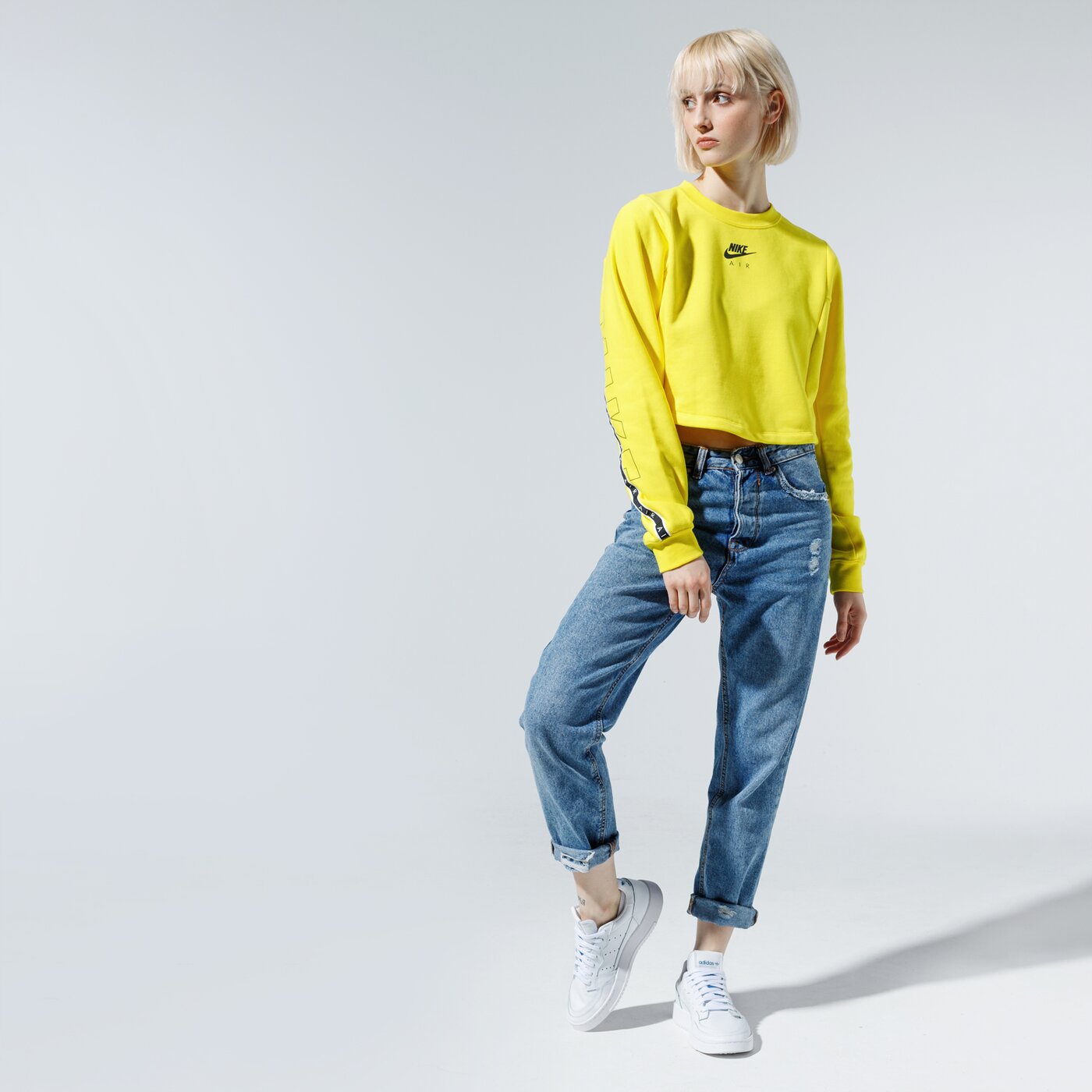 Дамски суичър NIKE СУИТЧЪР AIR cj3115-731 цвят жълт