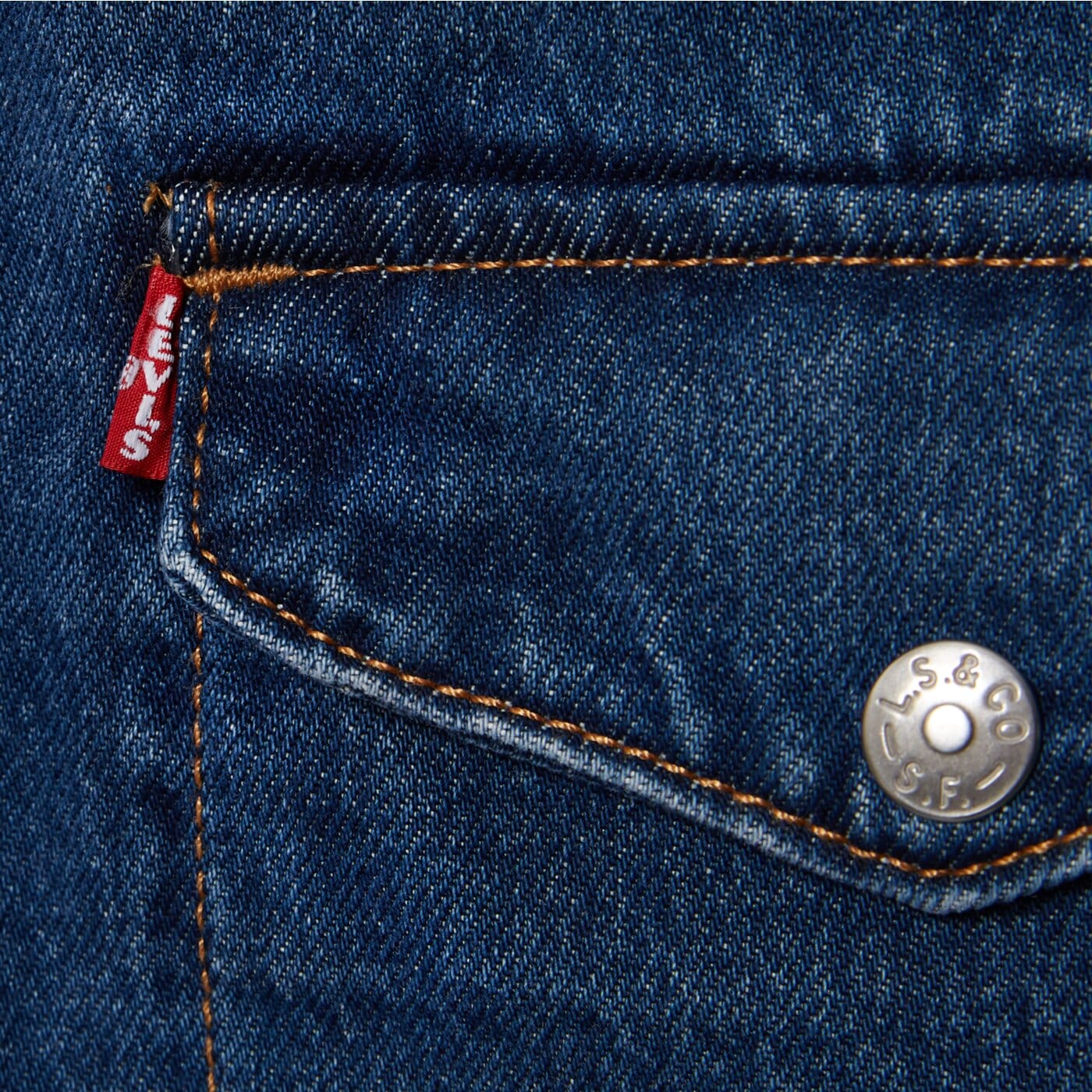 LEVI'S РИЗА WESTERN INSPIRED TRUCK DARK INDIGO - WORN IN 002wn-0000 цвят син