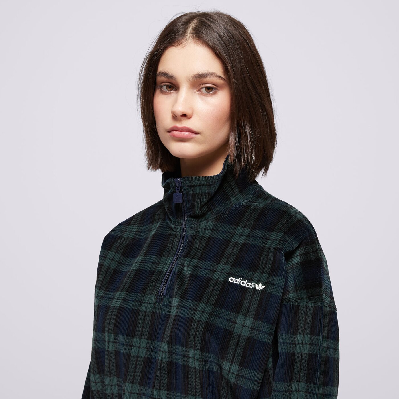 Дамски суичър ADIDAS СУИТЧЪР TARTAN HALF ZIP ix1054 цвят многоцветен