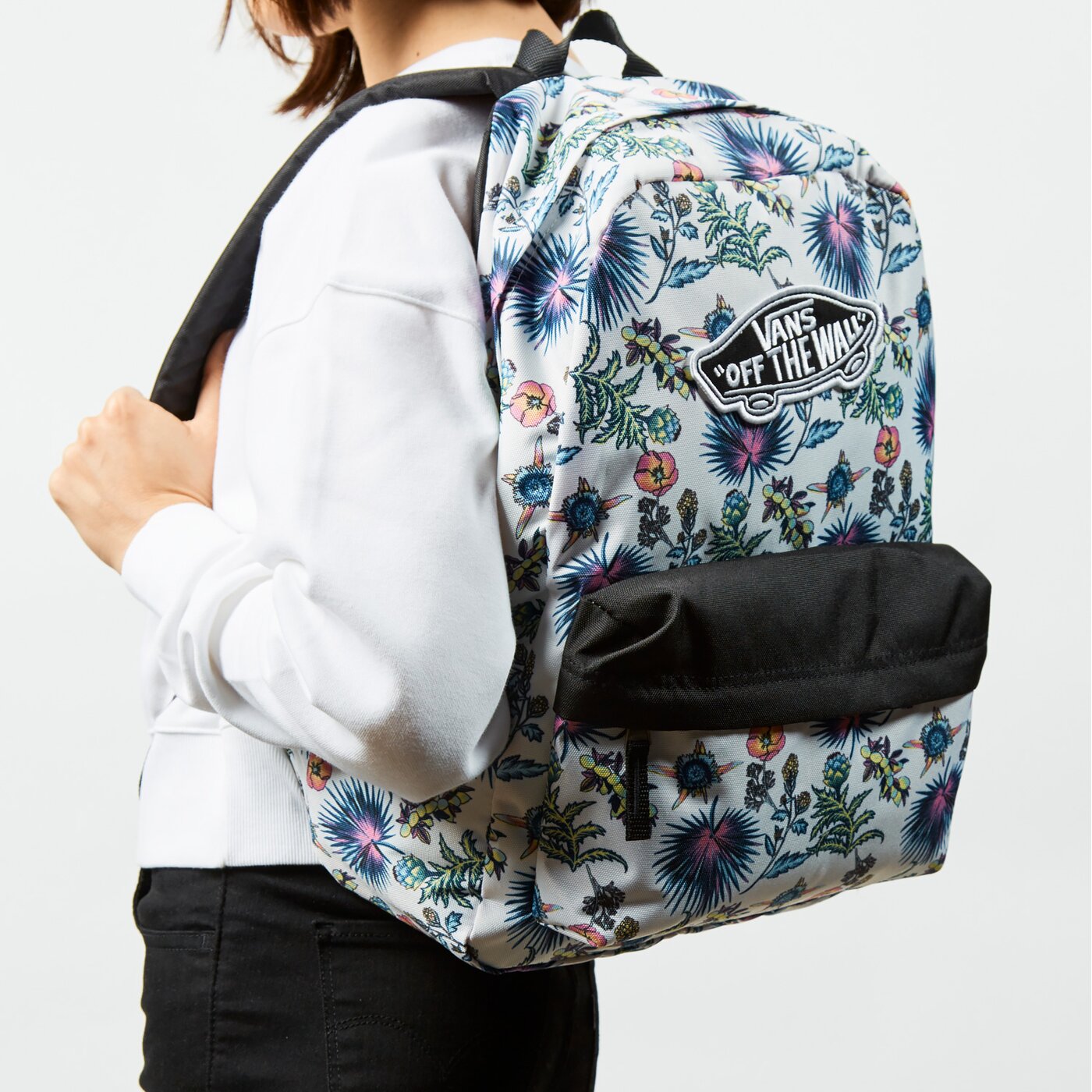 Детска раница VANS РАНИЦА REALM BACKPACK vn0a3ui6zfs1 цвят бял