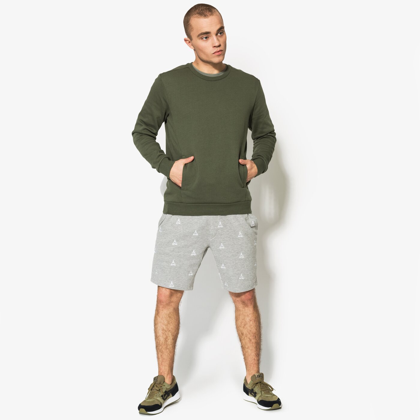 Мъжки суичър CONFRONT СУИТЧЪР ASH cf18blm12001 цвят зелен