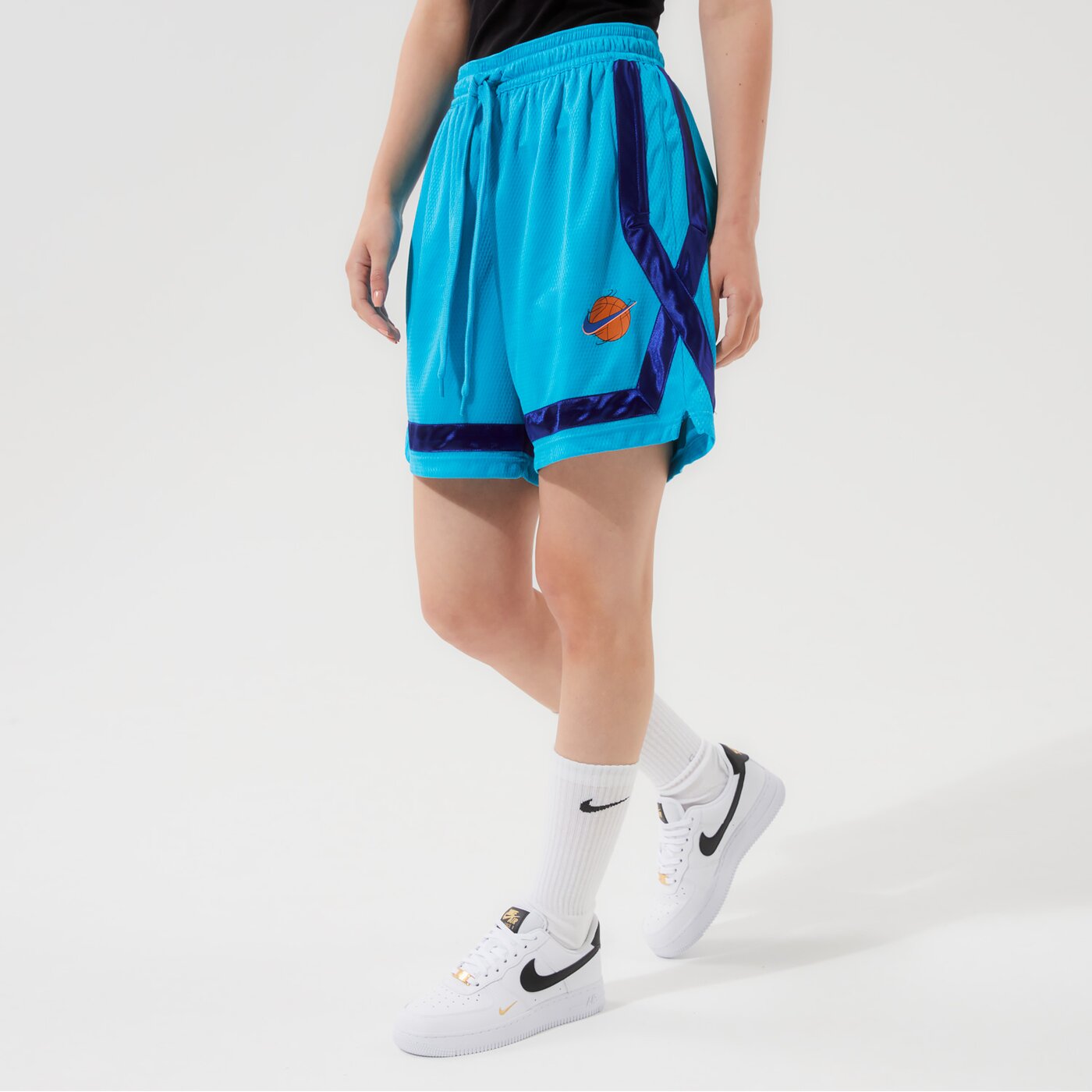 Дамски къси панталони NIKE ШОРТИ W NK FLY CROSSOVER SJ NBA dj3902-434 цвят син