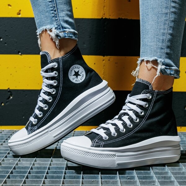 Дамски маратонки CONVERSE CHUCK TAYLOR ALL STAR MOVE HIGH  568497c цвят черен