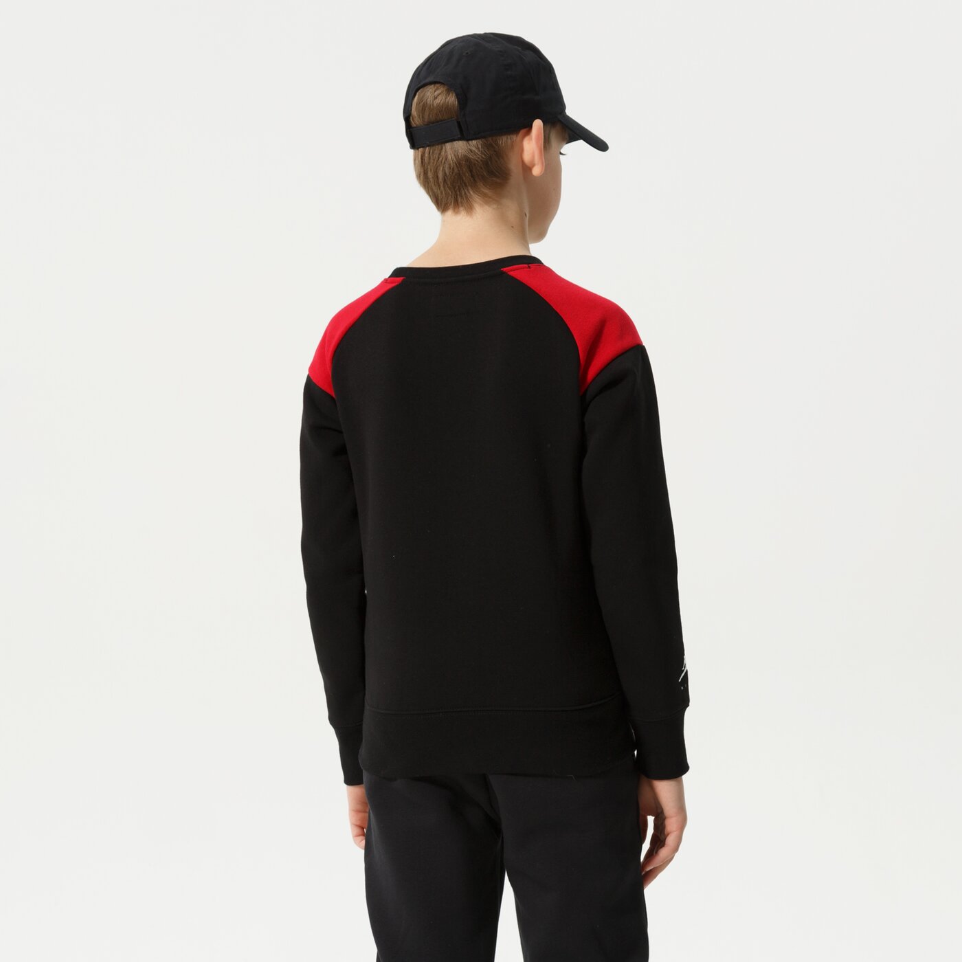Детски суичър JORDAN СУИТЧЪР JUMPMAN X NIKE FLC CREW BOY 95b133-023 цвят черен