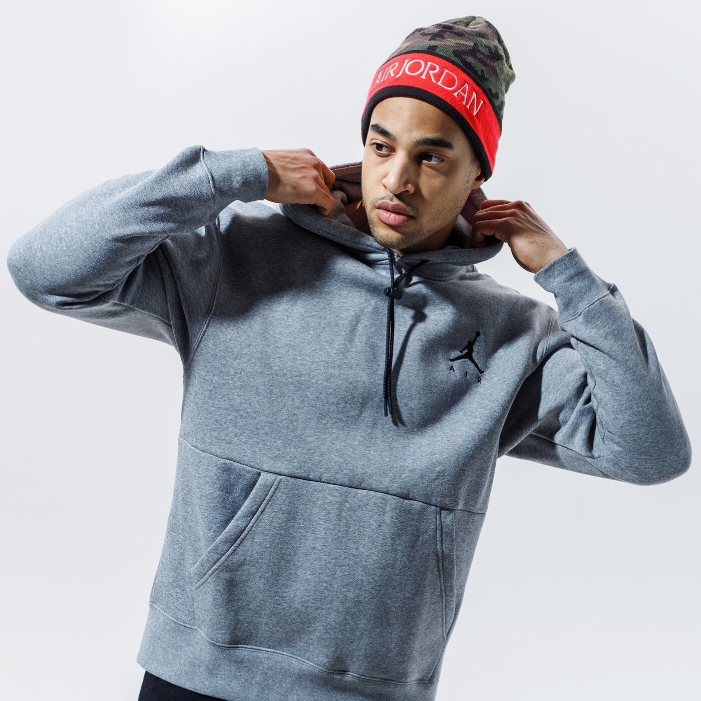 Мъжки суичър JORDAN СУИТЧЪР С КАЧУЛКА JUMPMAN ck6684-091 цвят сив