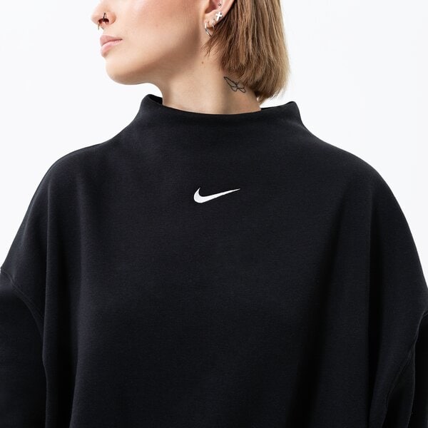 Дамски суичър NIKE СУИТЧЪР W NSW STYLE FLC MOCK OOS dq5765-010 цвят черен