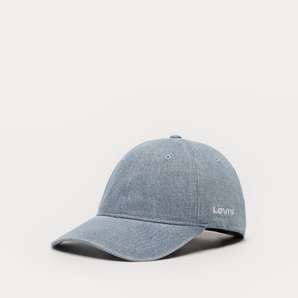 Дамска шапка с козирка LEVI'S ШАПКА ESSENTIAL CAP d75890003 цвят син