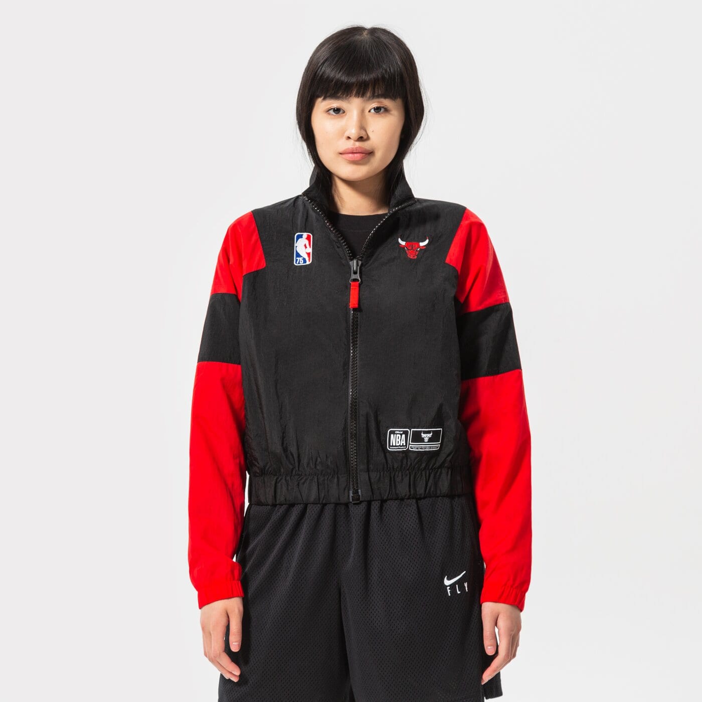 Дамски суичър NIKE СУИТЧЪР СЪС ЗАКОПЧАВАНЕ   CHI W NK JKT LTWT CTS TEAM NB dh8629-010 цвят черен
