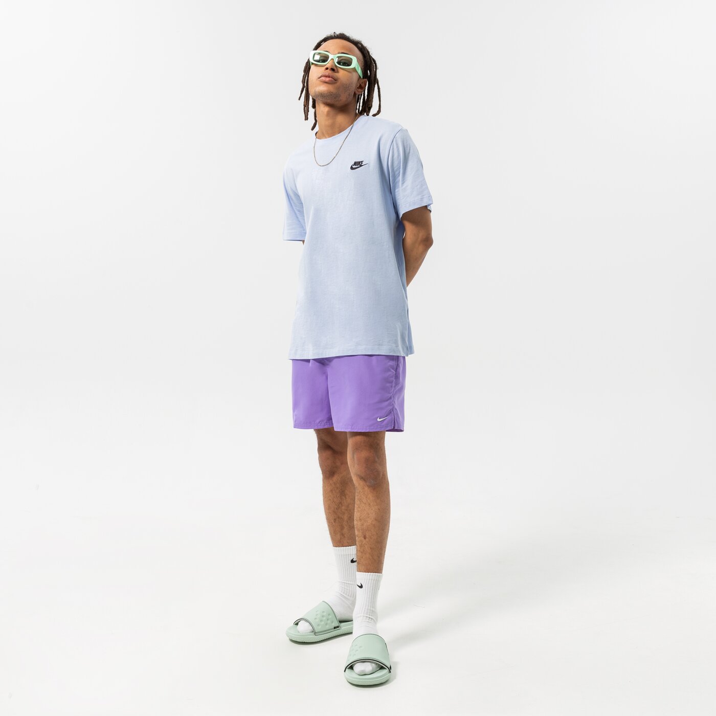 Мъжки къси панталони NIKESWIM ШОРТИ ESSENTIAL 5" nessa560531 цвят виолетов