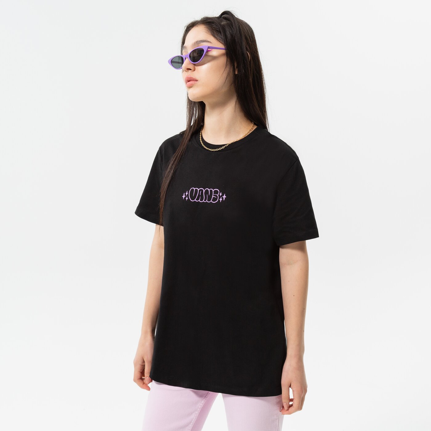 Дамска тениска VANS ТЕНИСКА DISCHORD BFF SS vn0a7tn2blk1 цвят черен