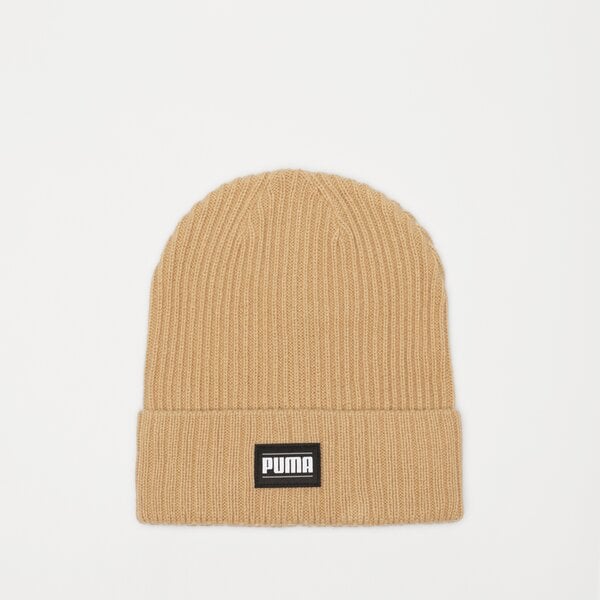 Дамска зимна шапка PUMA ШАПКА RIBBED CLASSIC CUFF BEANIE 024038 07 цвят бежов