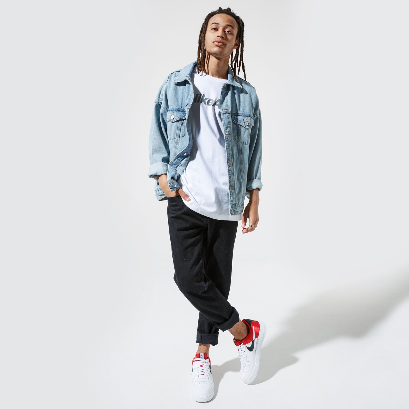 Мъжка тениска NIKE ТЕНИСКА M NSW SS TEE AIR HBR 1 cu7344-100 цвят бял