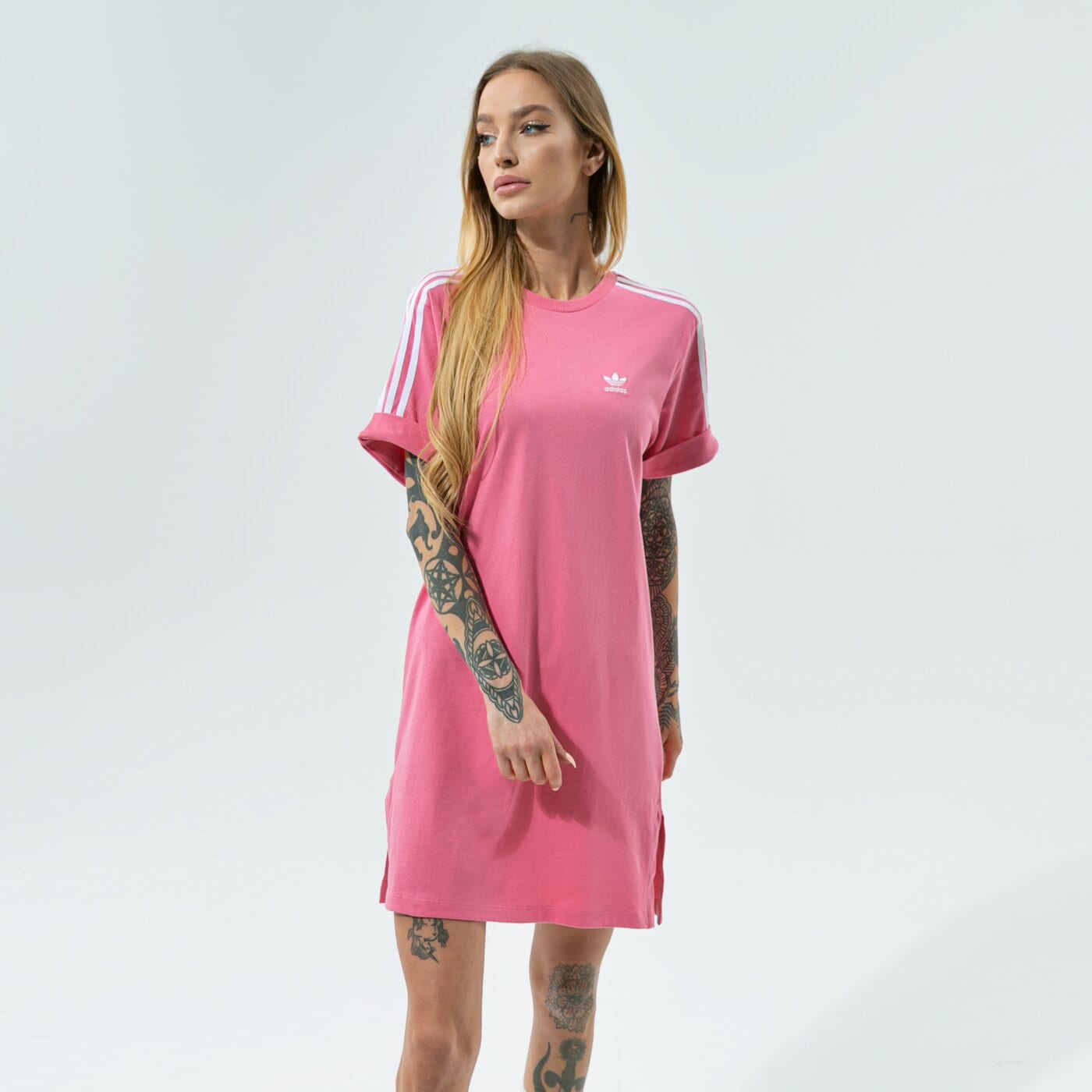 Дамски ADIDAS РОКЛЯ TEE АНЦУГS h35503 цвят розов