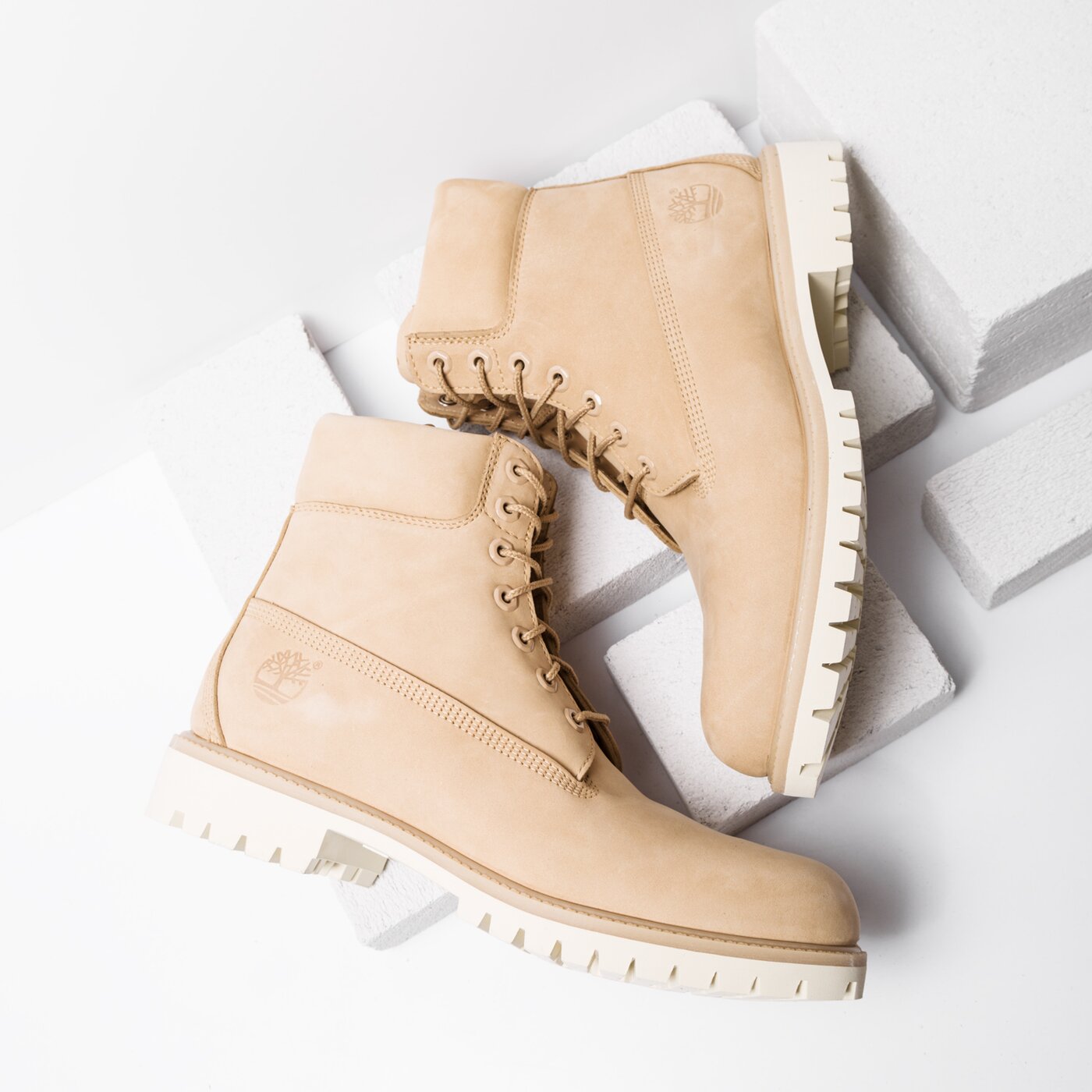 Мъжки боти TIMBERLAND PREMIUM 6 INCH BOOT  a1bbl цвят бежов