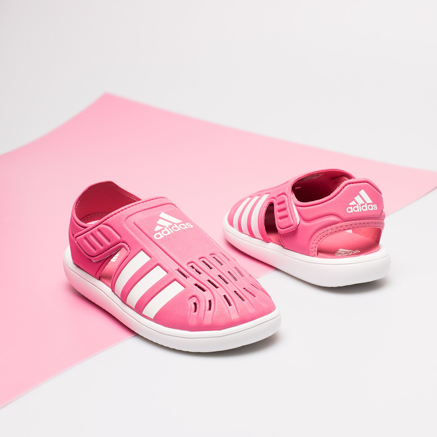 Детски чехли и сандали ADIDAS WATER SANDALS  gw0386 цвят розов