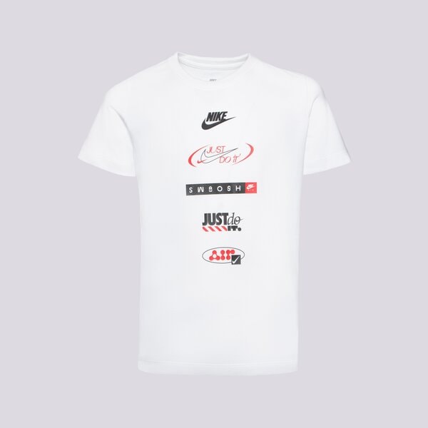 Детска тениска NIKE ТЕНИСКА K NSW TEE LOGOS BOY hm5662-100 цвят бял