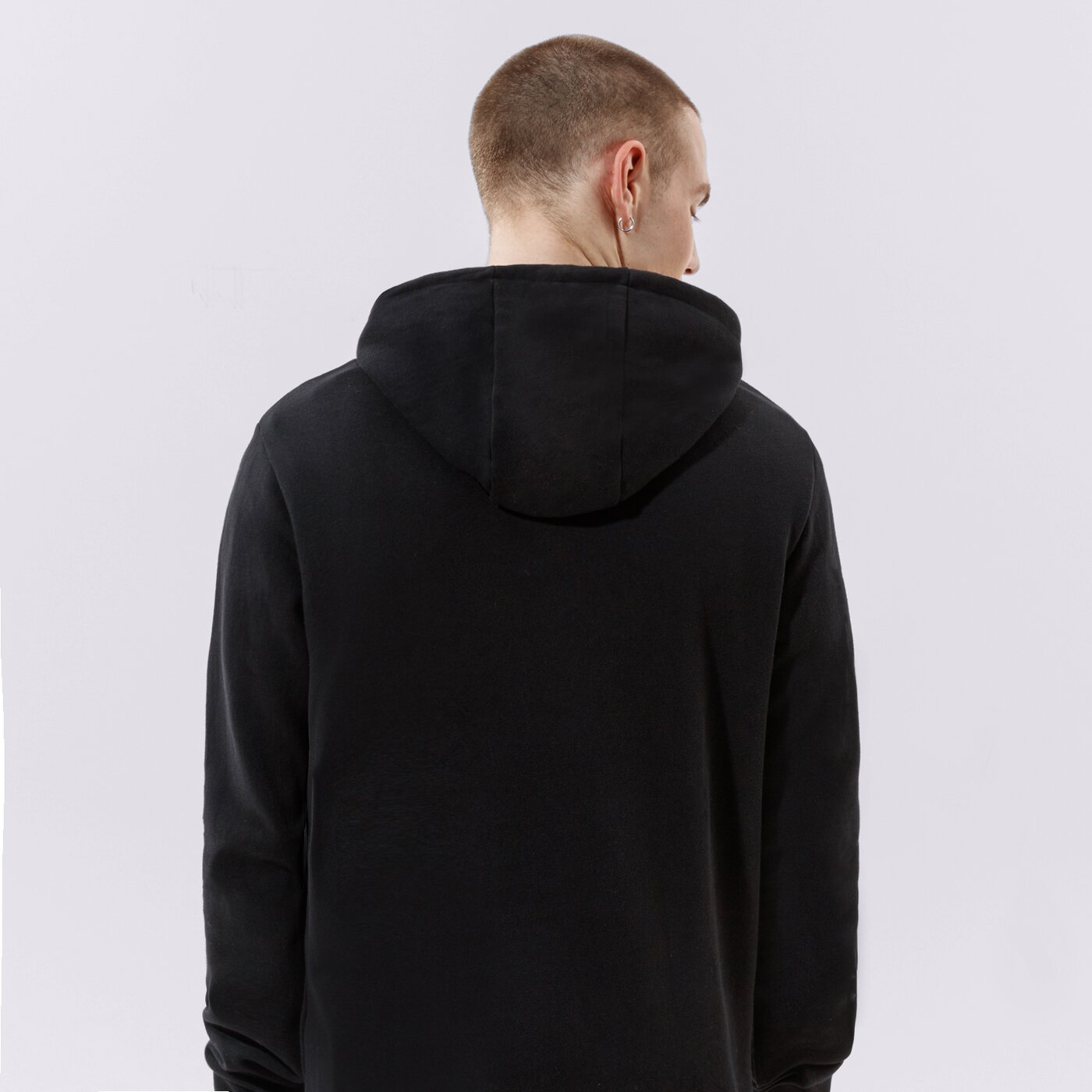 Мъжки суичър CONFRONT СУИТЧЪР С КАЧУЛКА LOGO HOODY BLACK  cf121blm24001 цвят черен