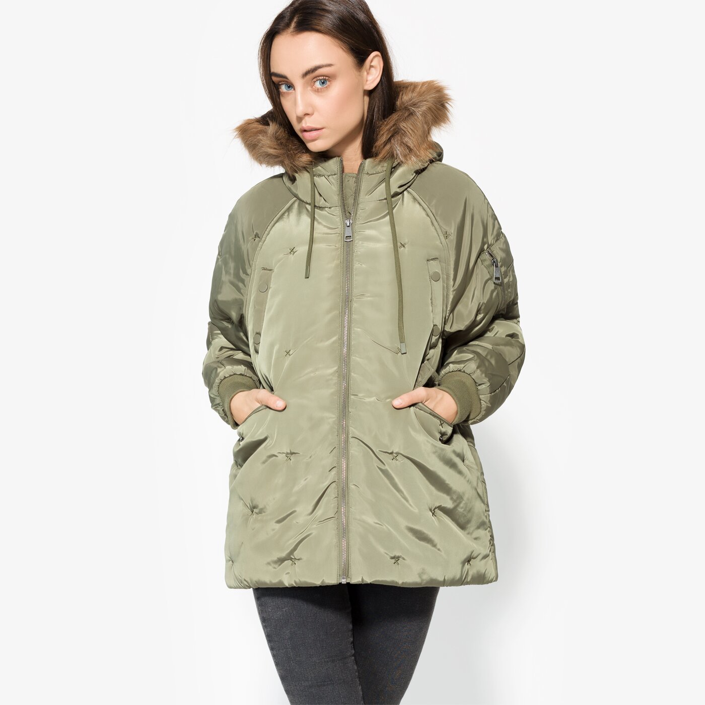 Дамско зимно яке CONFRONT ЯКЕ CIVET cf37kud29001 цвят каки