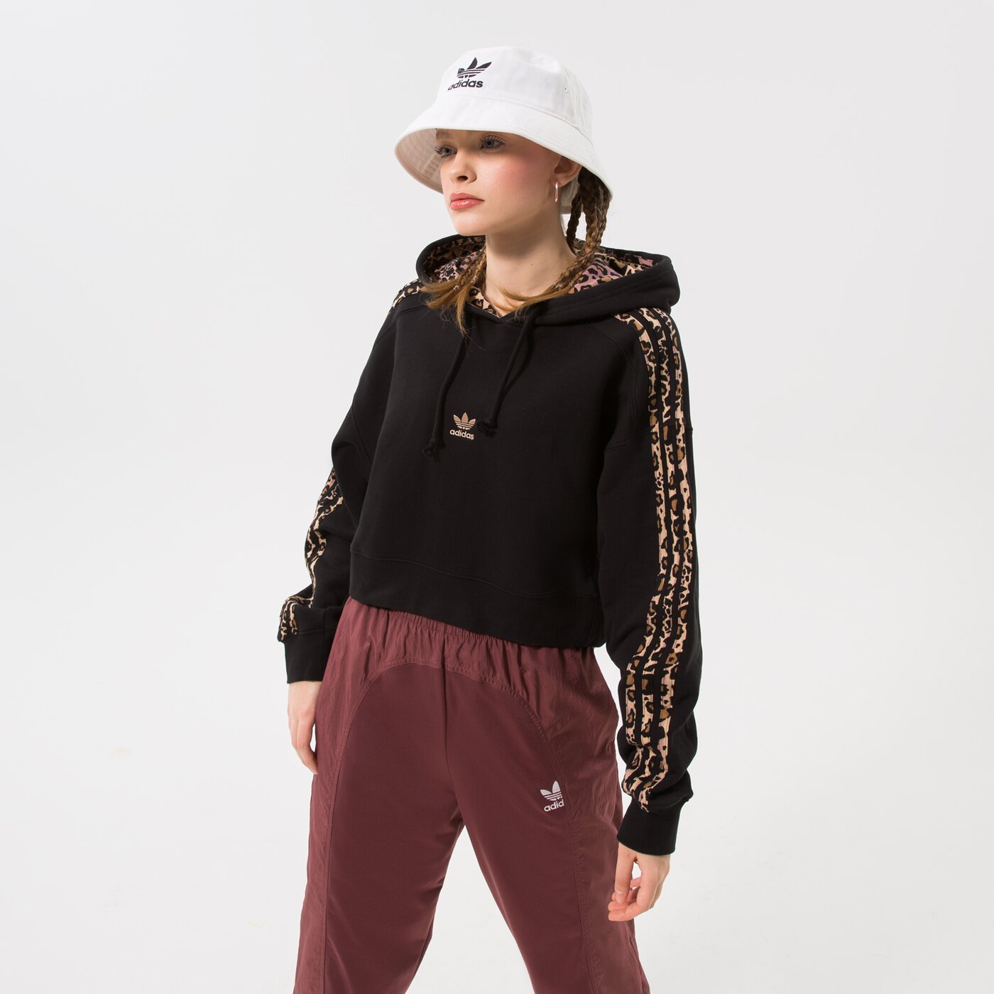 Дамски суичър ADIDAS СУИТЧЪР HOODIE LOGO hk5184 цвят черен