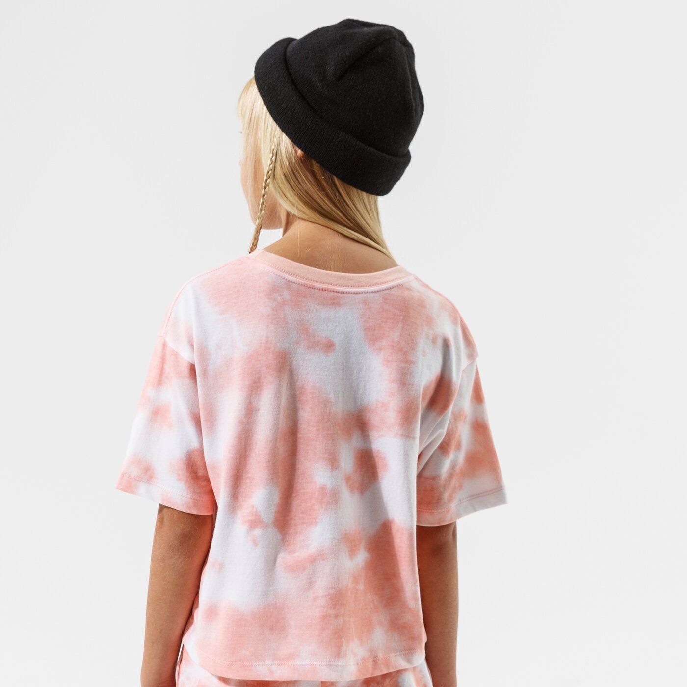 Детска тениска JORDAN ТЕНИСКА JORDAN GIRL TIE DYE BOXY TEE GIRL 45a764-n0q цвят оранжев