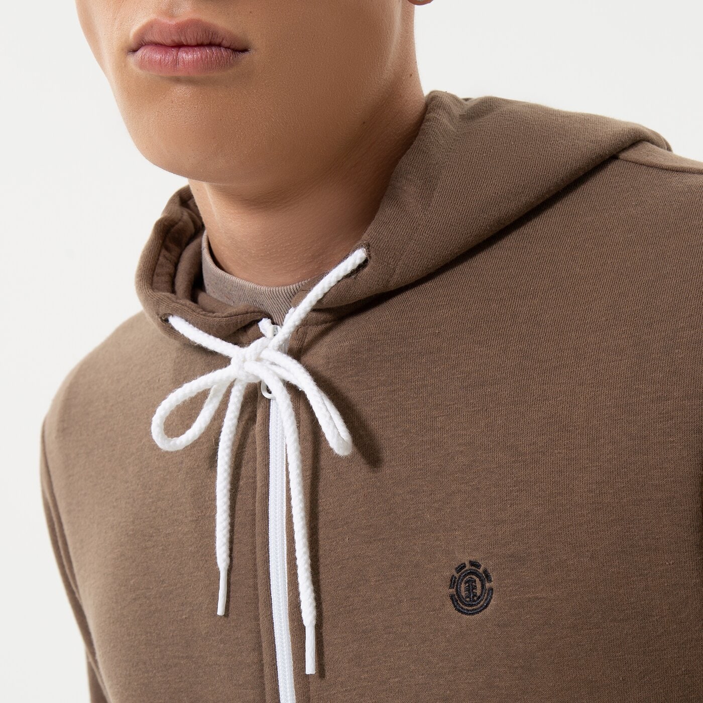 Мъжки суичър ELEMENT СУИТЧЪР СЪС ЗАКОПЧАВАНЕ   С КАЧУЛКА CORNELL CLASSIC w1zhb44809 цвят кафяв