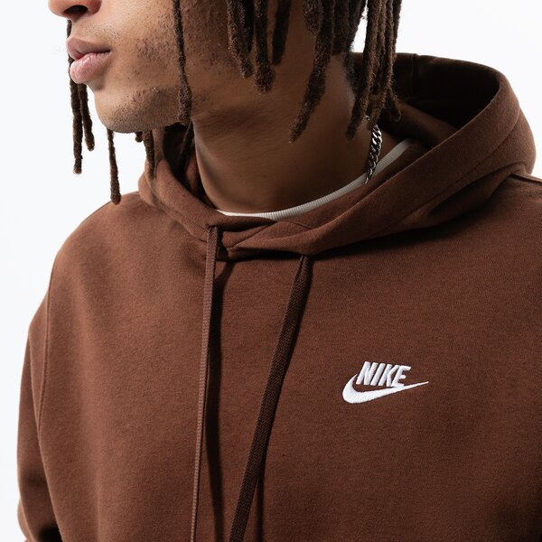 Мъжки суичър NIKE СУИТЧЪР С КАЧУЛКА M NSW CLUB HOODIE PO BB bv2654-259 цвят кафяв