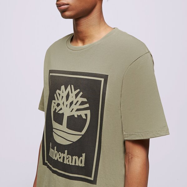 Мъжка тениска TIMBERLAND ТЕНИСКА SS FRONT STACK tb0a6cbtcn81 цвят каки