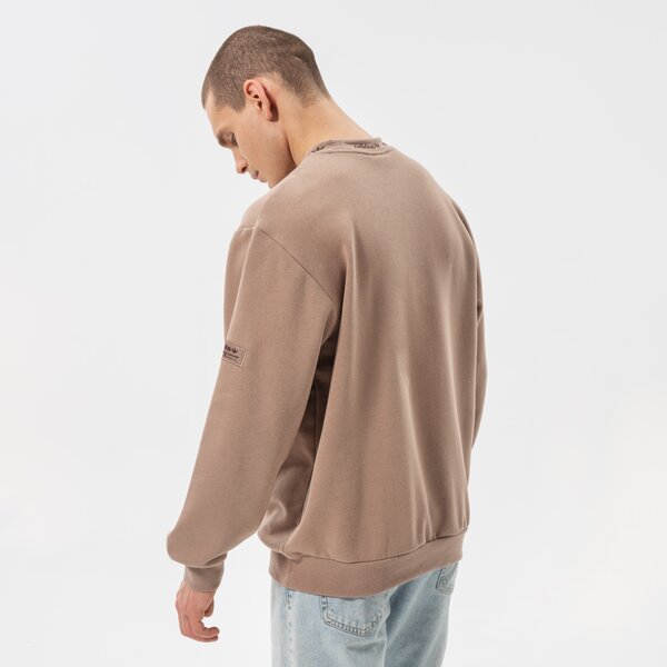 Мъжки суичър ADIDAS СУИТЧЪР TREFOIL LINEAR LABEL SWEATSHIRT hm2664 цвят кафяв