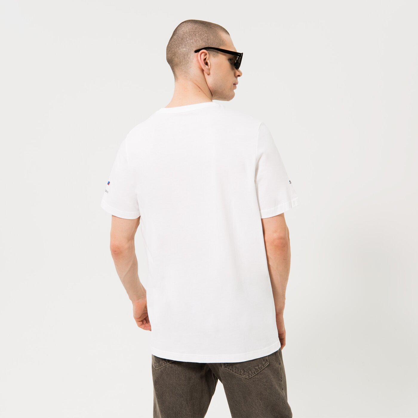Мъжка тениска PUMA ТЕНИСКА PUMA BMW MMS ESS CAR GRAPHIC TEE 535886-02 цвят бял