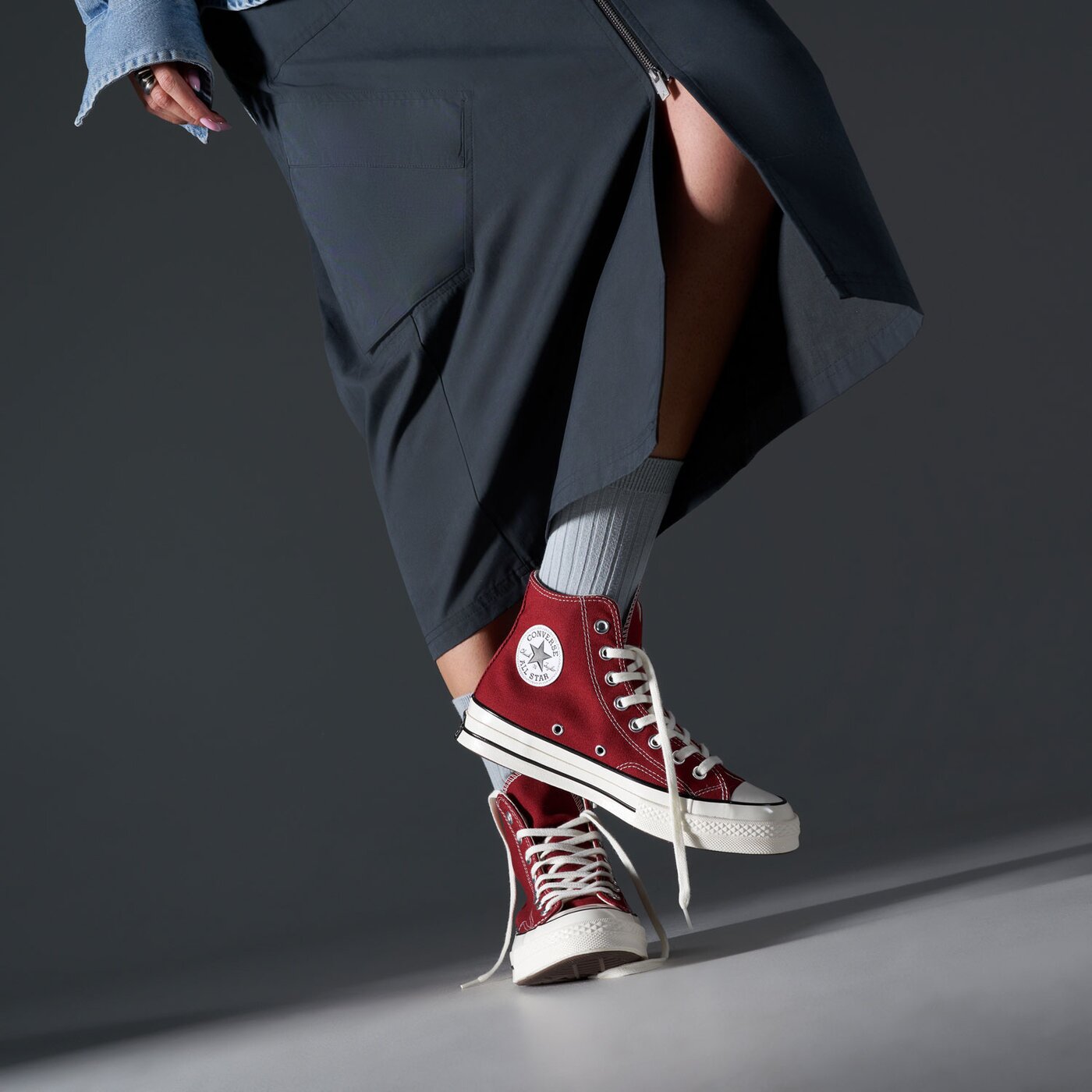 Дамски маратонки CONVERSE CHUCK 70 a10523c цвят бордо