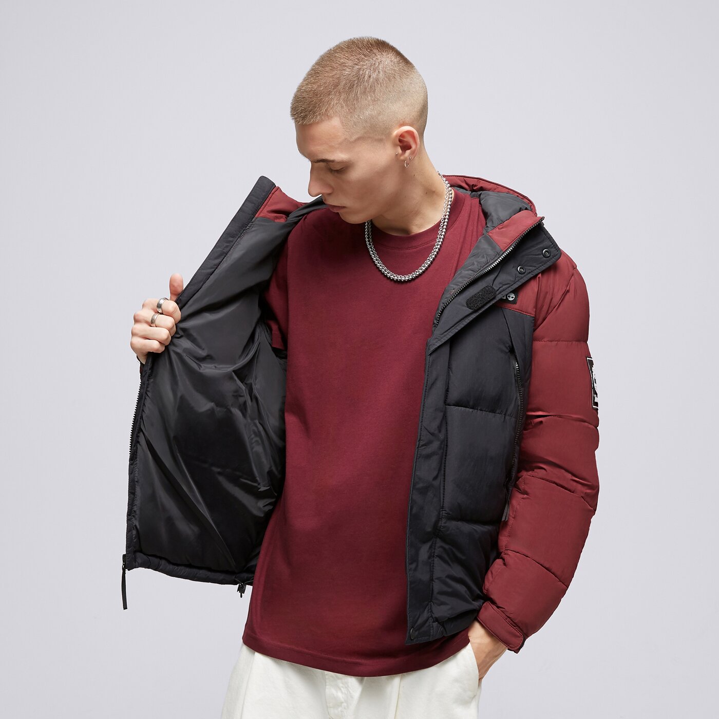 Мъжко зимно яке TIMBERLAND ЯКЕ ПУХЕН DWR OUTDOOR ARCHIVE tb0a6s41dx61 цвят бордо