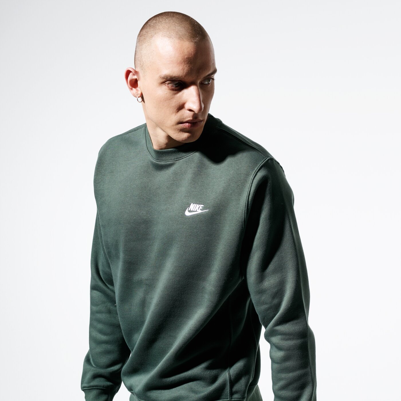 Мъжки суичър NIKE СУИТЧЪР SPORTSWEAR CLUB bv2662-370 цвят каки