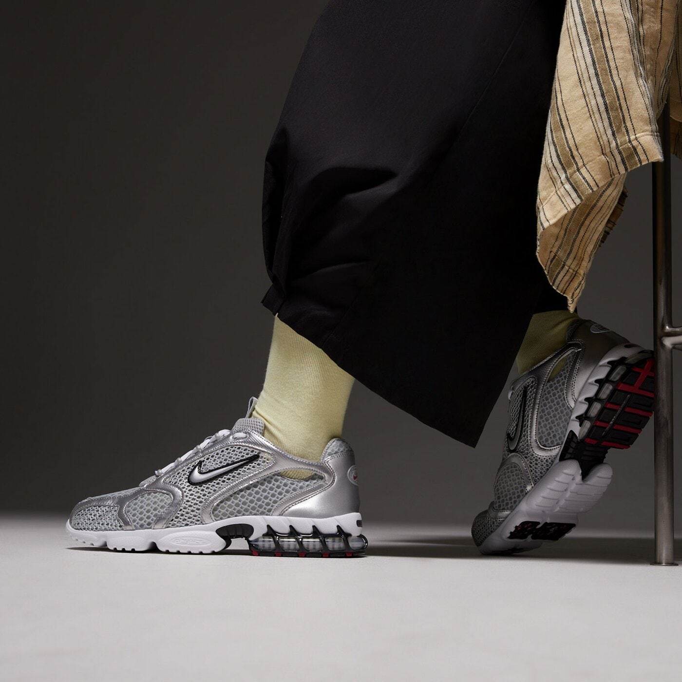 Мъжки маратонки NIKE AIR ZOOM SPIRIDON CAGE 2 cj1288-001 цвят сребърен