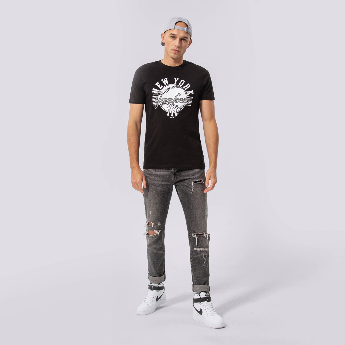 Мъжка тениска NEW ERA ТЕНИСКА TEE NYY BLK 13051087 цвят черен