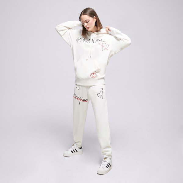 Дамски суичър CHAMPION СУИТЧЪР С КАЧУЛКА HOODED SWEATSHIRT 116274ww036 цвят бял
