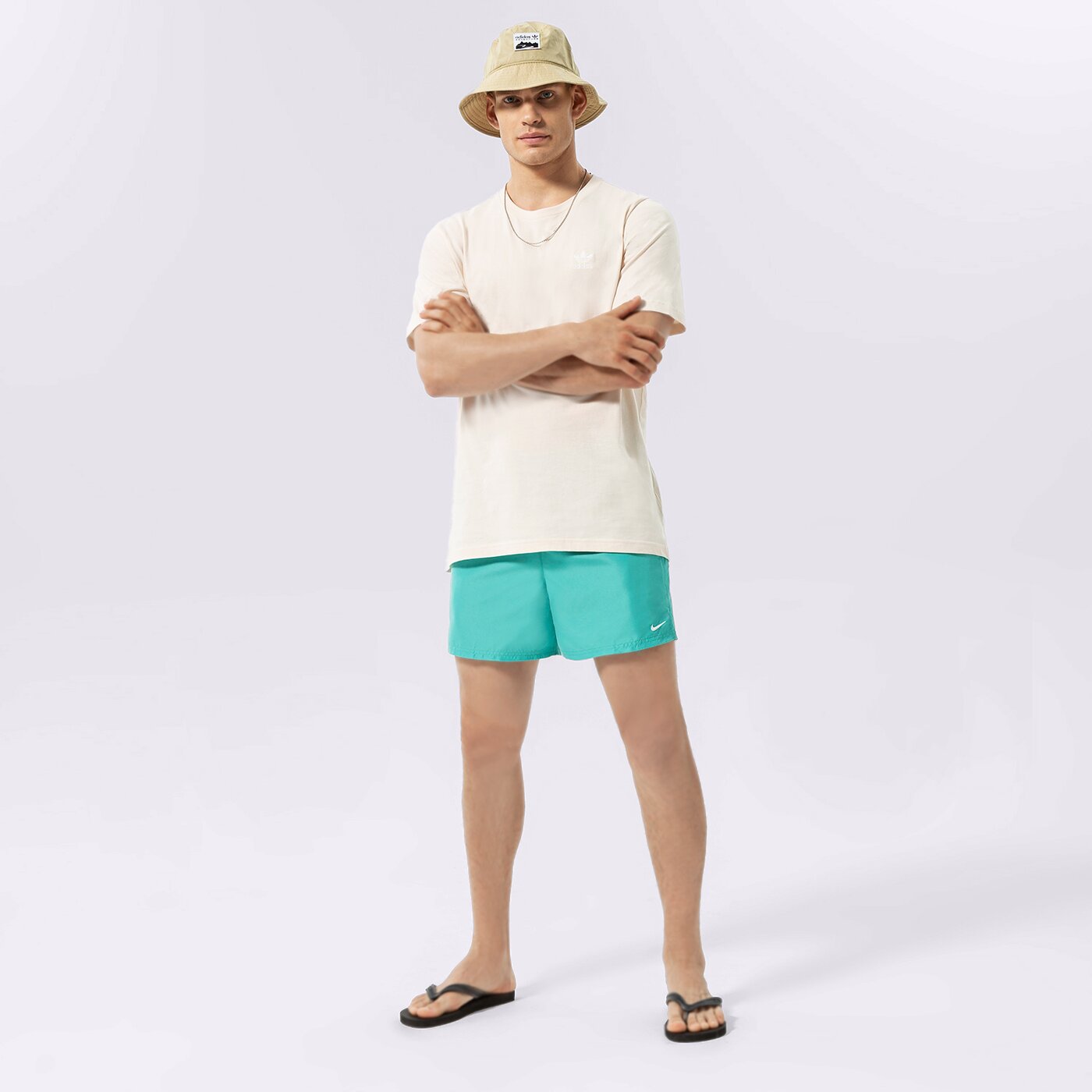 Мъжки къси панталони NIKESWIM ШОРТИ ESSENTIAL 5" nessa560-339 цвят зелен