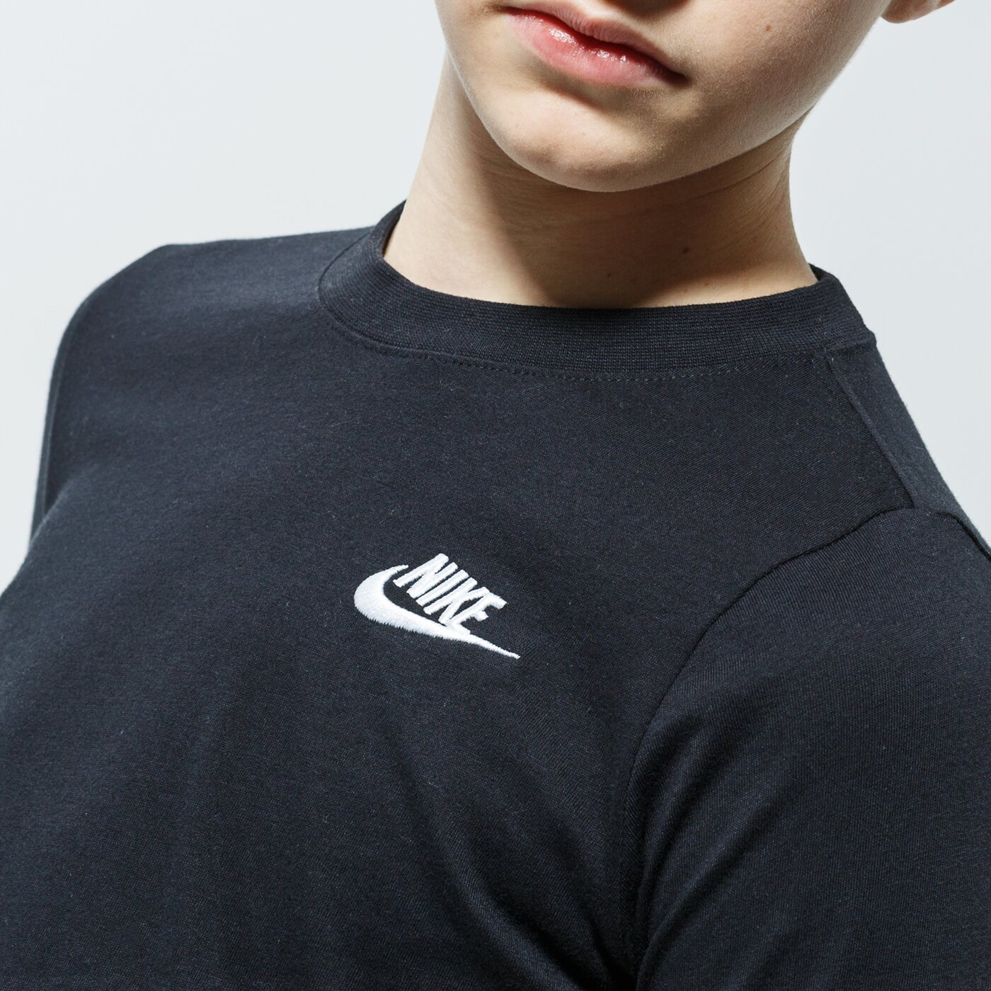 Детска тениска NIKE ТЕНИСКА B NSW TEE LS EMB FUTURA cz1855-010 цвят черен