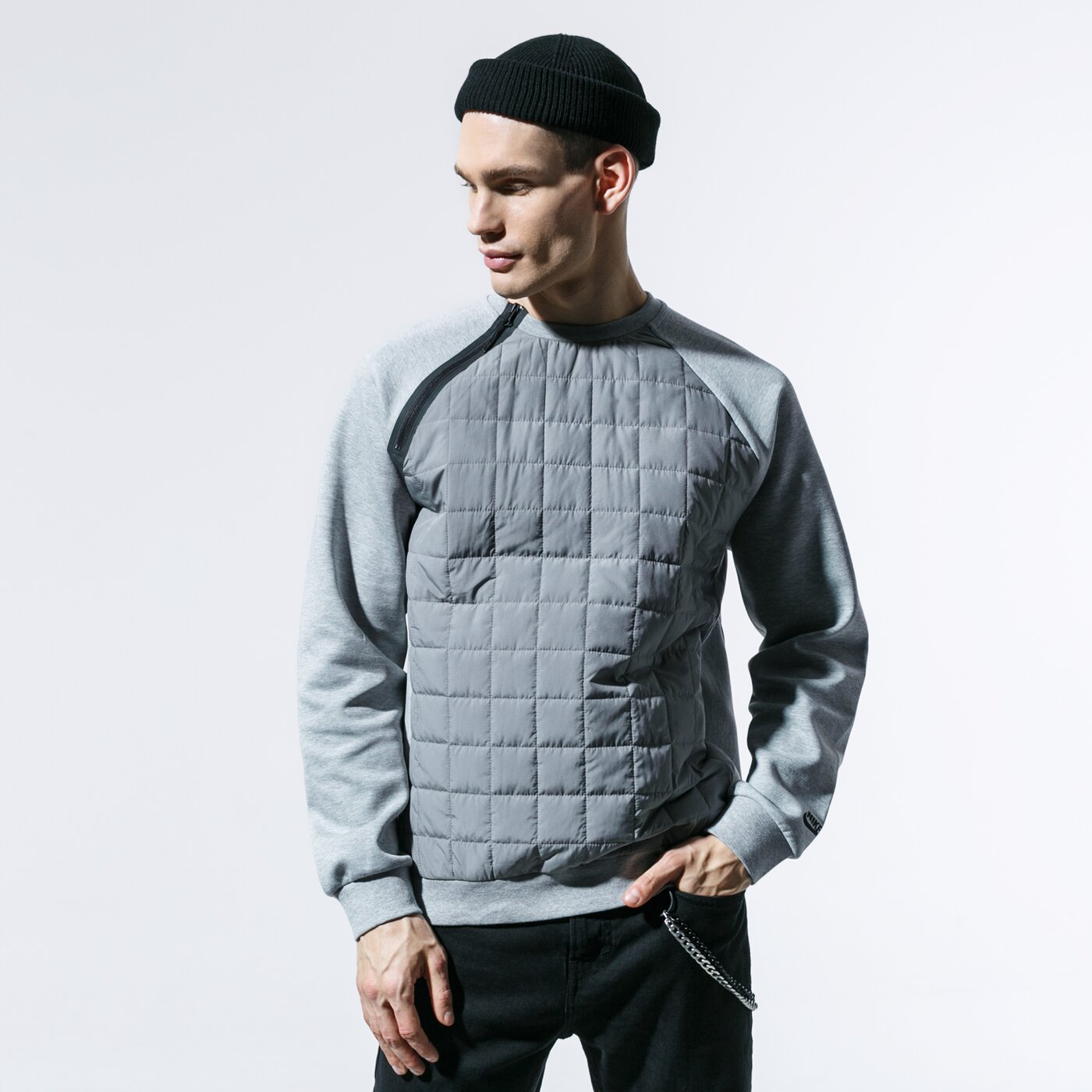 Мъжки суичър NIKE СУИТЧЪР M NSW PE CRW WINTER bv3697-063 цвят сив