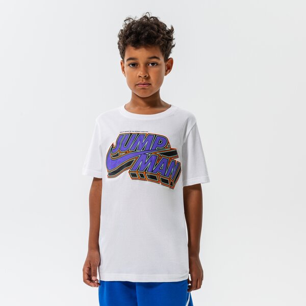 Детска тениска JORDAN ТЕНИСКА JUMPMAN X NIKE BRIGHT BOY 95b475-001 цвят бял