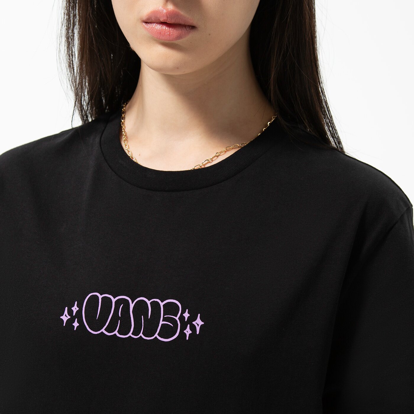 Дамска тениска VANS ТЕНИСКА DISCHORD BFF SS vn0a7tn2blk1 цвят черен