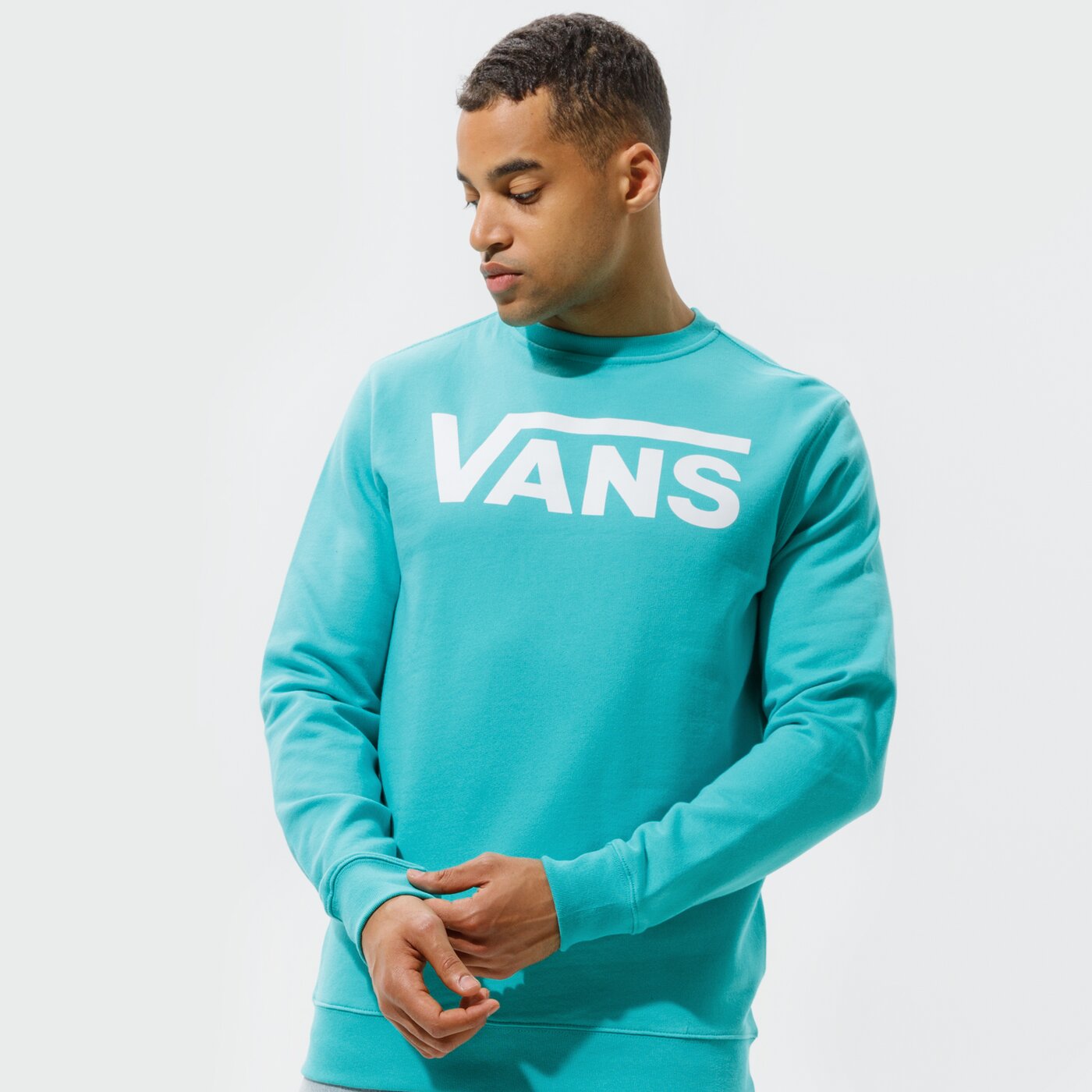 Мъжки суичър VANS СУИТЧЪР VANS CLASSIC CREW II vn0a456az6r1 цвят син