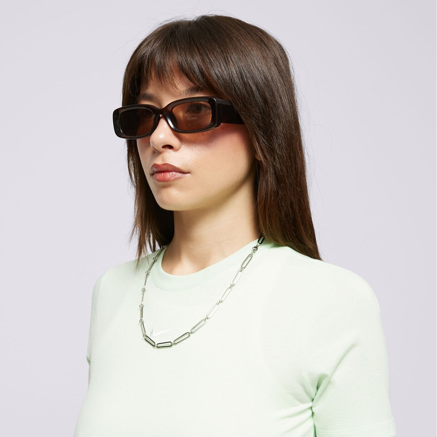 Дамска тениска NIKE ТЕНИСКА W NSW ESSNTL SLM CRP fb2873-376 цвят зелен