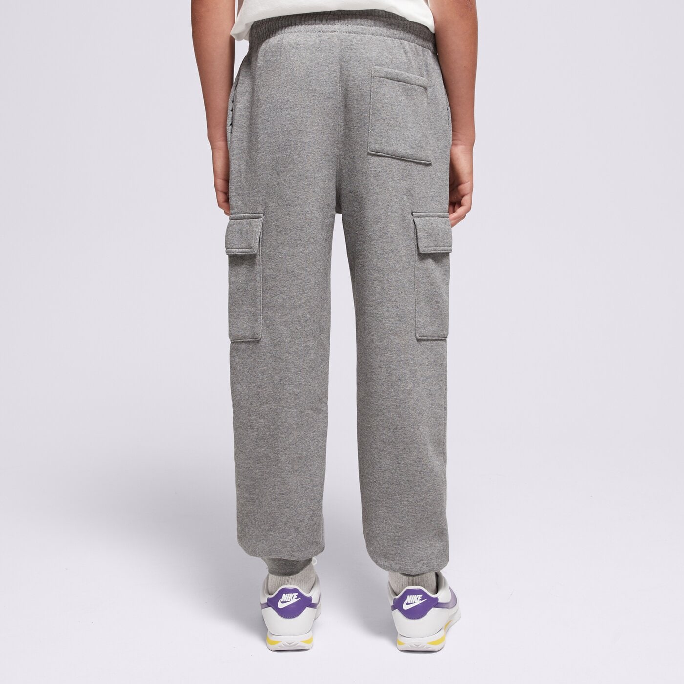 Детски панталони JORDAN ПАНТАЛОНИ MY BROOKLYN ESS FLC CARGO PANT BOY 95f105-geh цвят сив