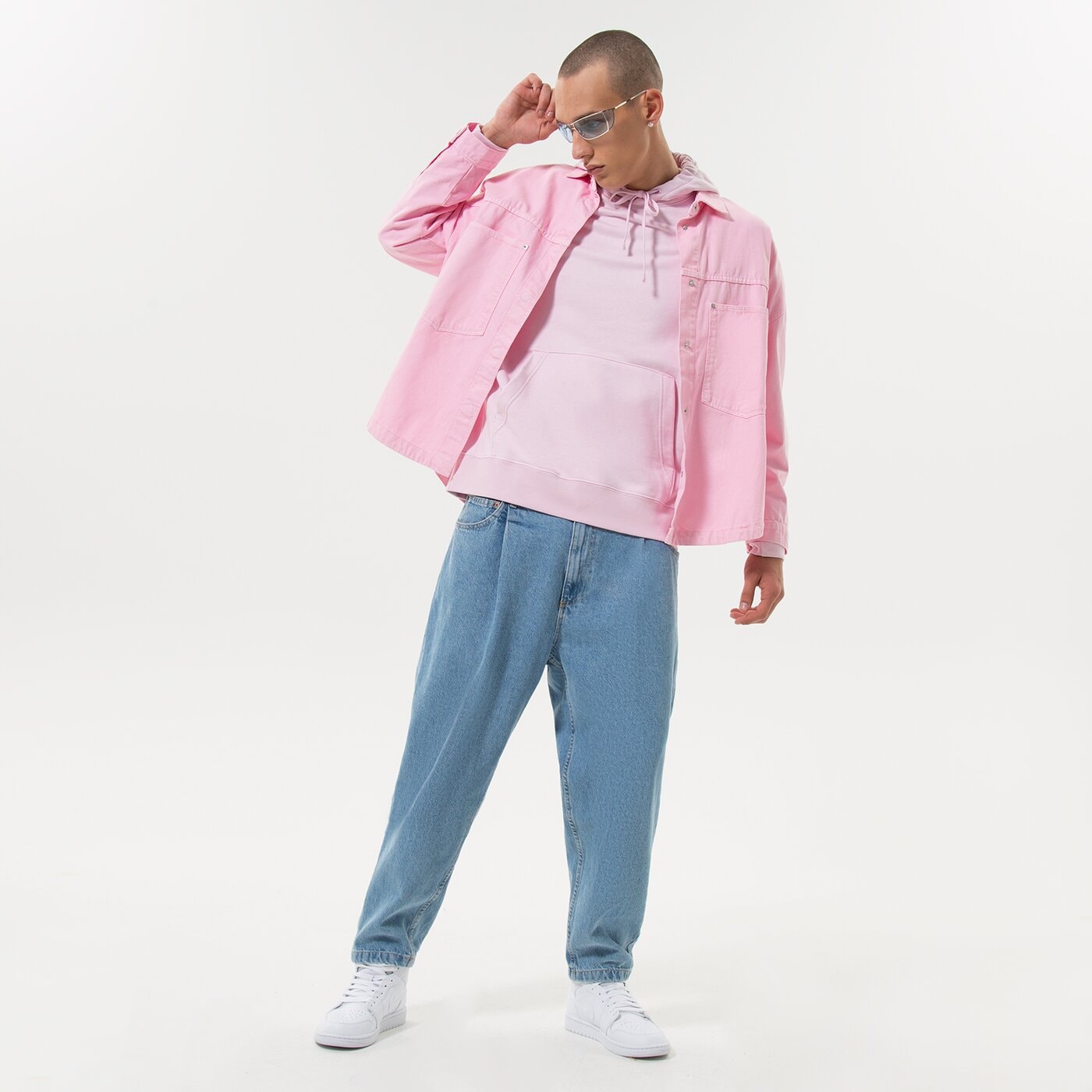 Мъжки суичър NIKE СУИТЧЪР С КАЧУЛКА SPORTSWEAR CLUB cz7857663 цвят розов