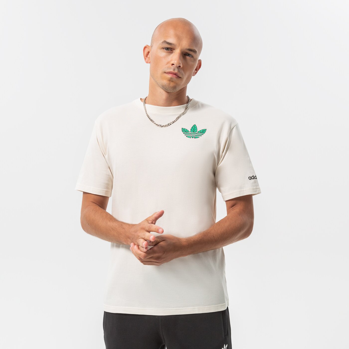 Мъжка тениска ADIDAS ТЕНИСКА TREFOIL LEAVES hc2140 цвят бял