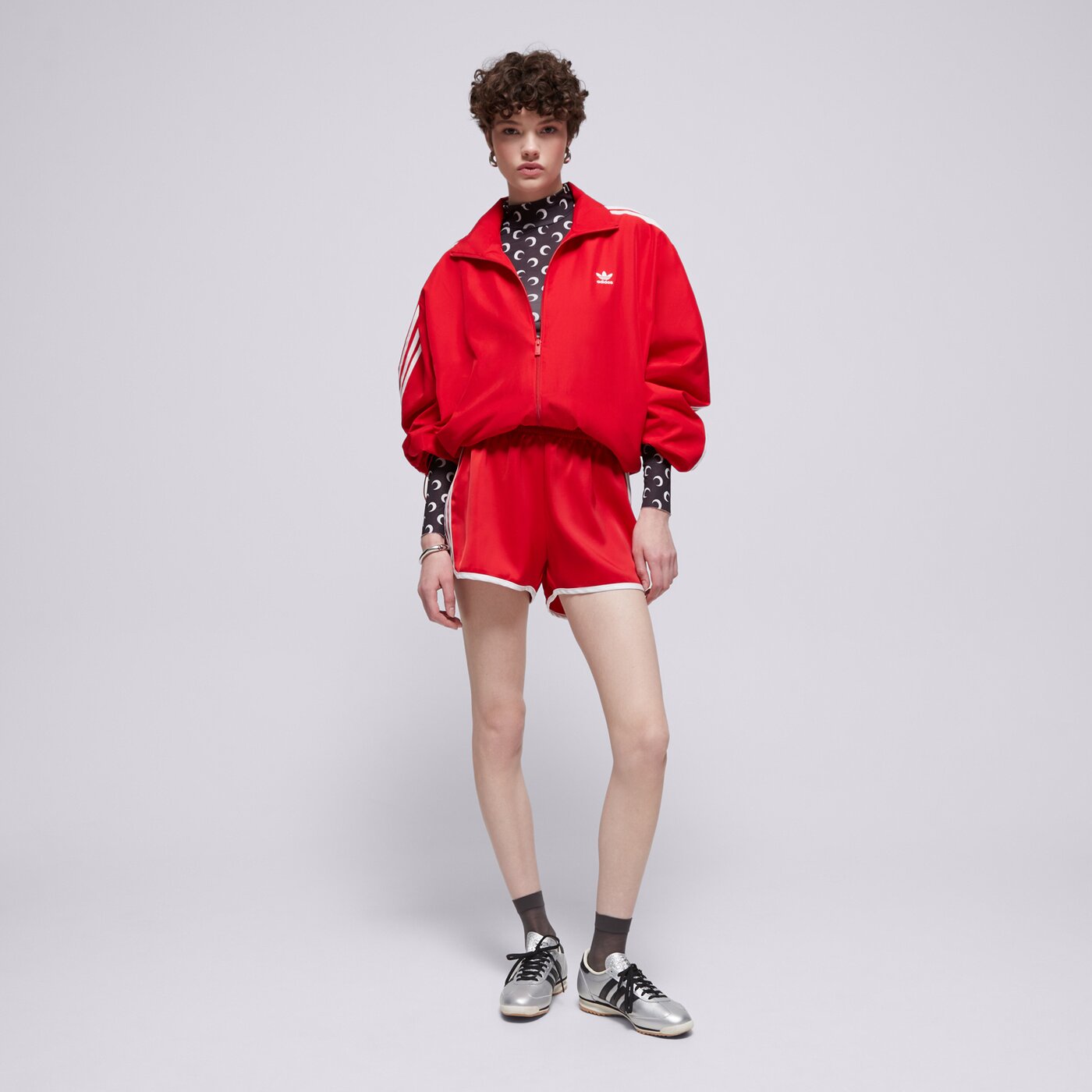 Дамски къси панталони ADIDAS ШОРТИ 3S SPRINTER jd3120 цвят червен