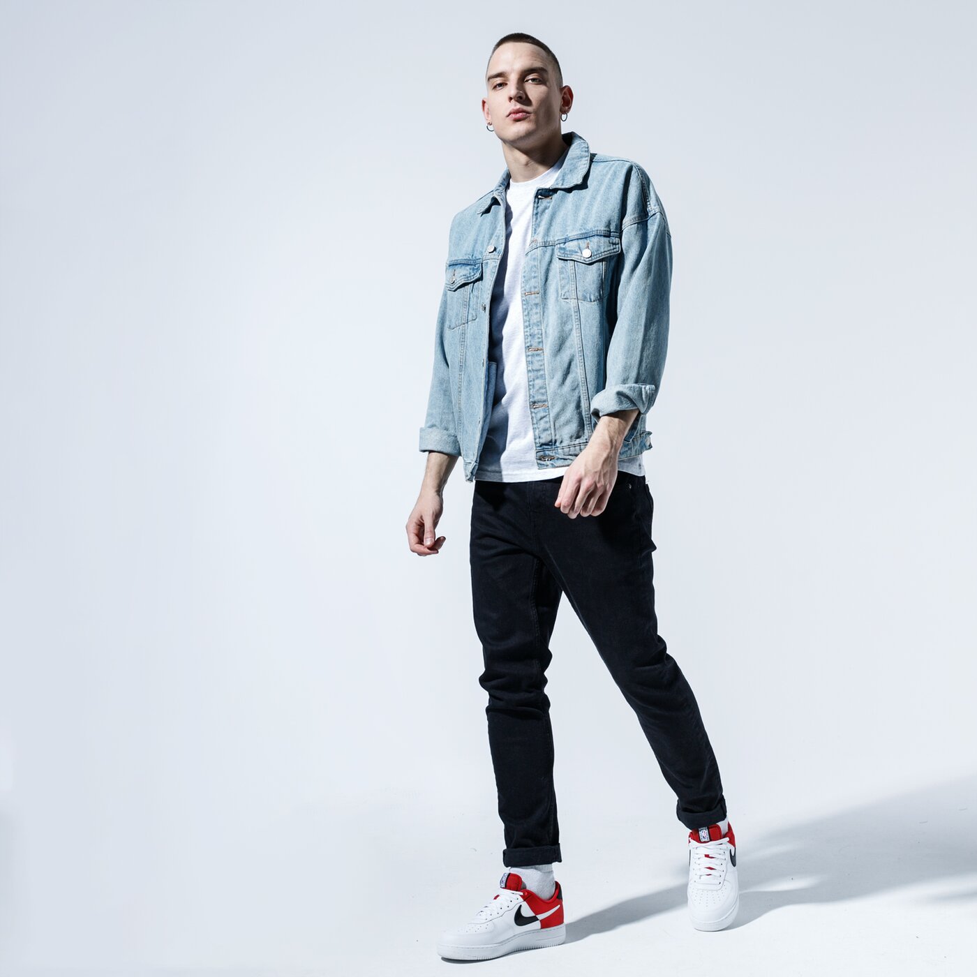 Мъжка тениска VANS ТЕНИСКА MN LEFT CHEST LOGO TEE ASH HEATHER/HELIOTROPE vn0a3czeyky1 цвят сив