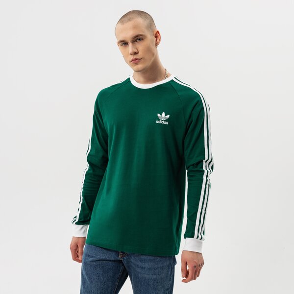Мъжка тениска ADIDAS ТЕНИСКА 3-STRIPES LS T he9533 цвят зелен