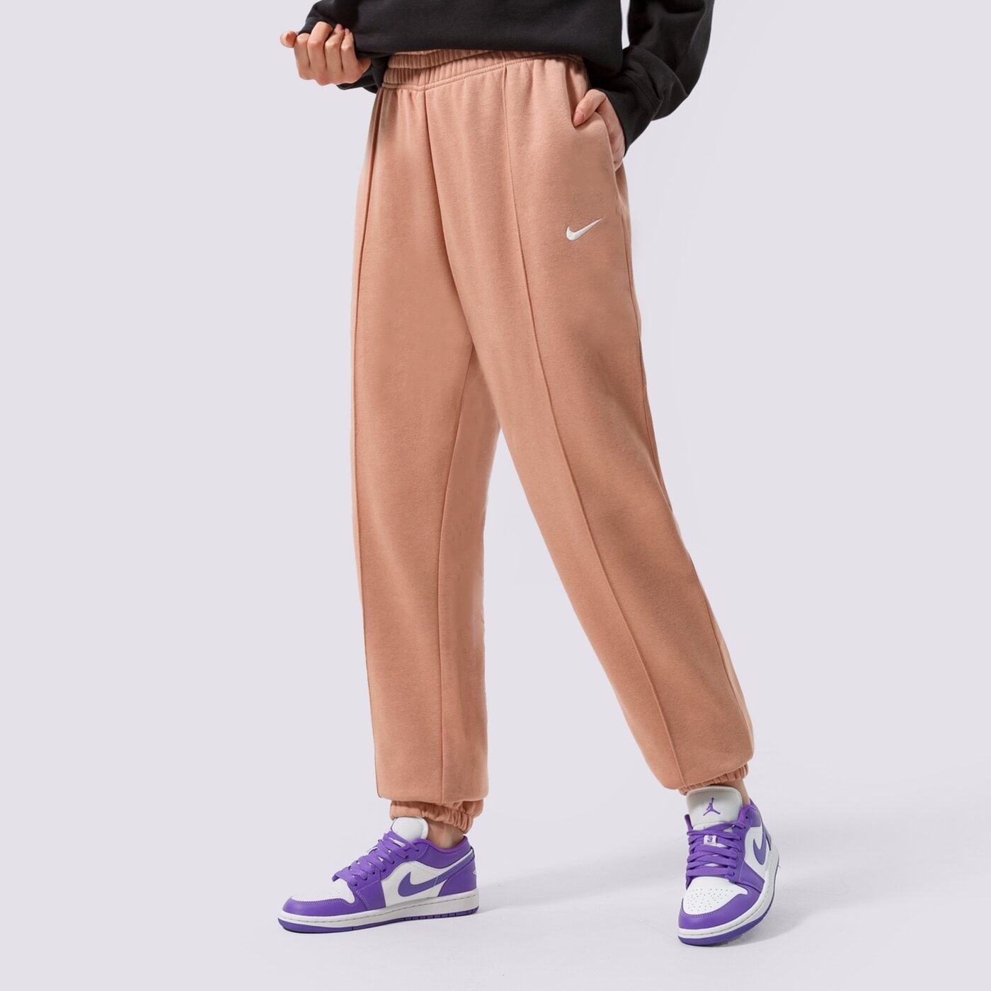 Дамски панталони NIKE ПАНТАЛОНИ W NSW ESSNTL CLCTN FLC PANT dq5098-609 цвят бежов
