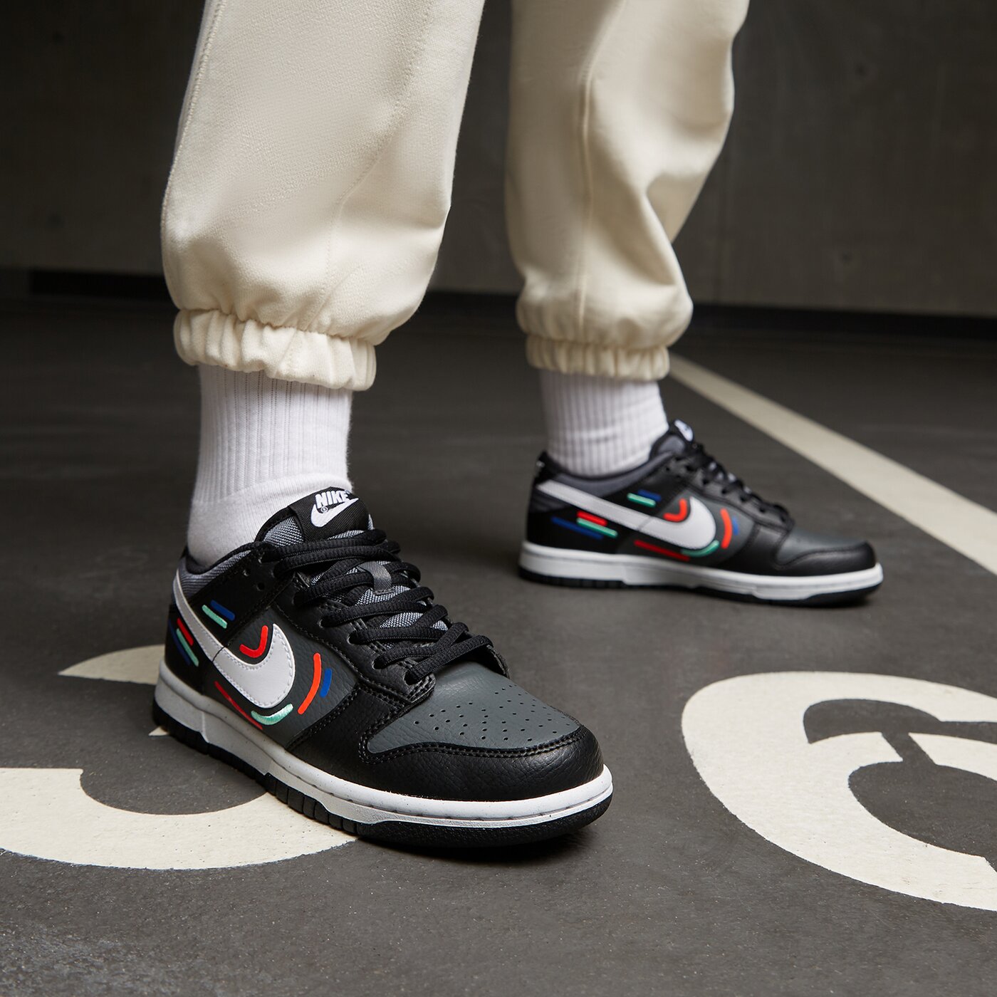 Детски маратонки NIKE DUNK LOW GS NN fb8022-001 цвят черен